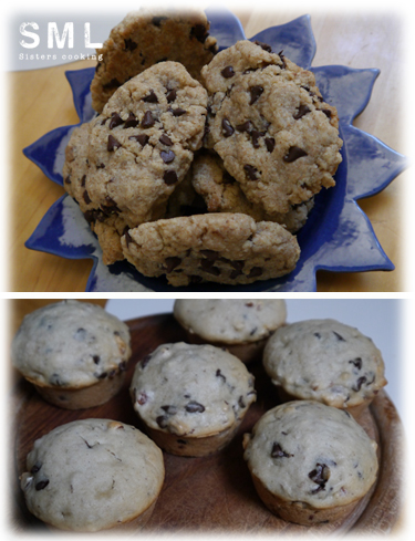 Cookies et Muffins choco-coco